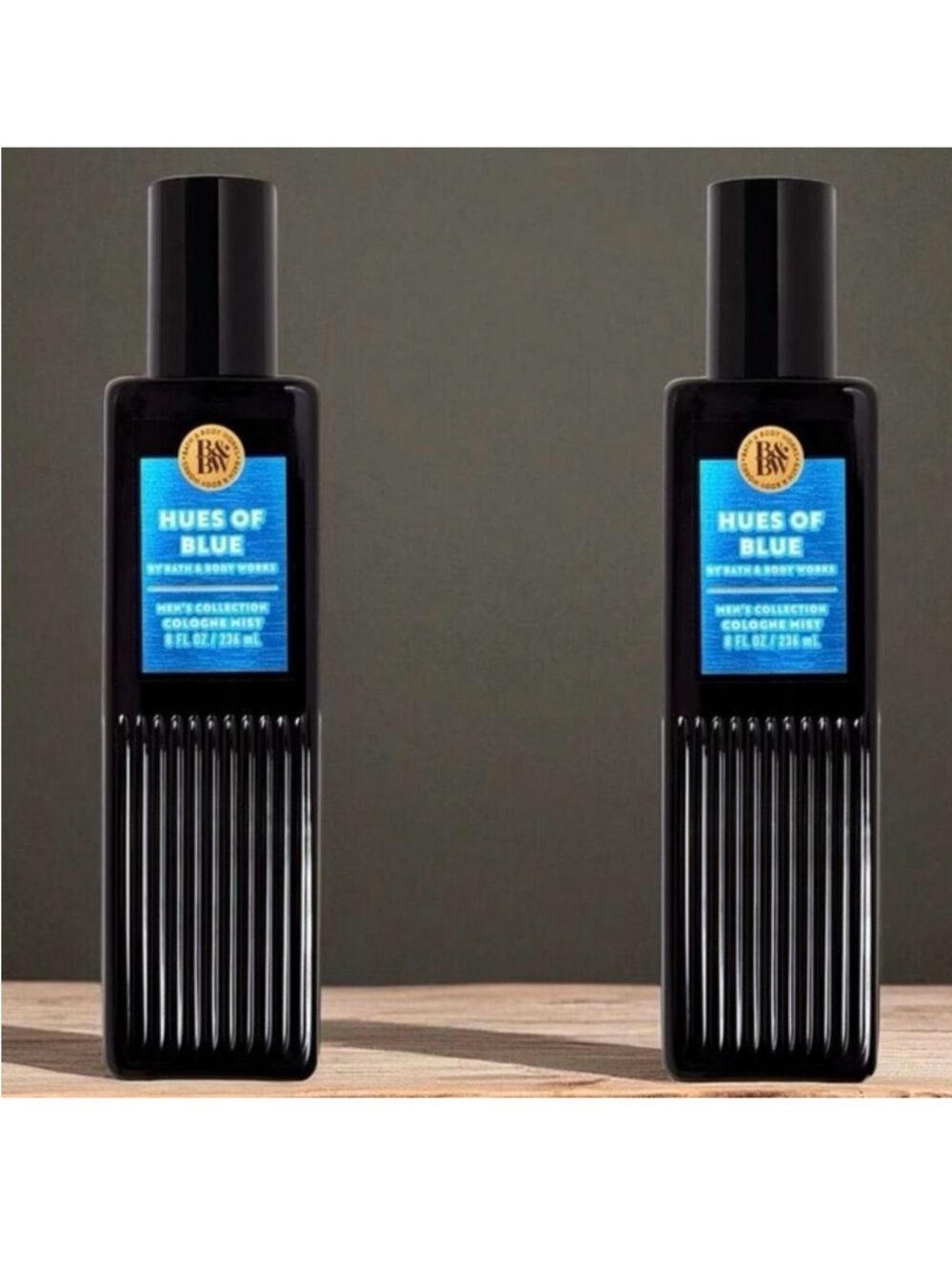 NWT 2 Bath & Body Works Fragrant Men's Hues Of Blue 8 oz / 226 g Cologne Mist